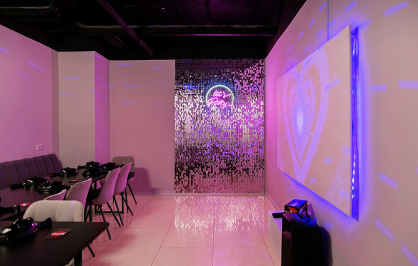 Лофт-зал с караоке и диско-шаром