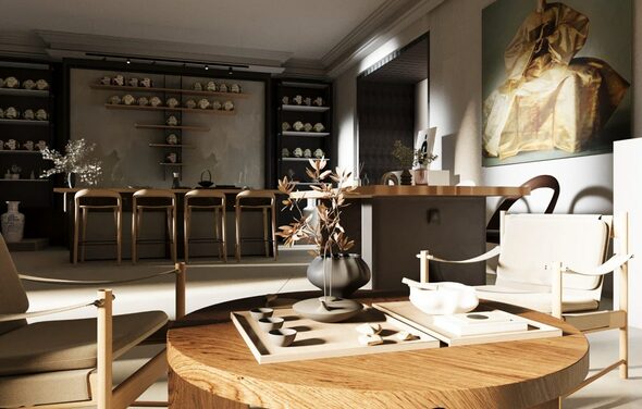 Премиальный минималистичный лофт-зал