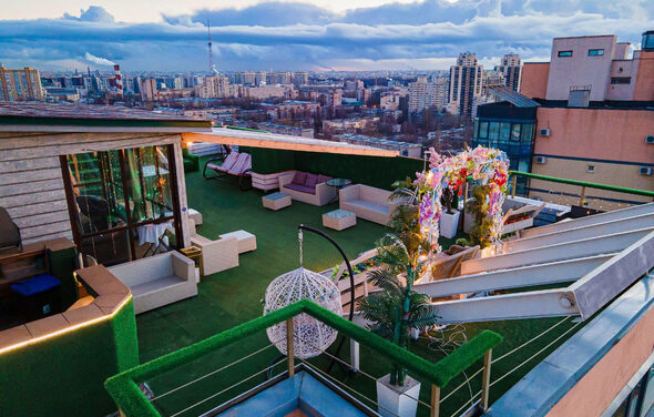 Пространство с сауной на крыше "На высоте" 