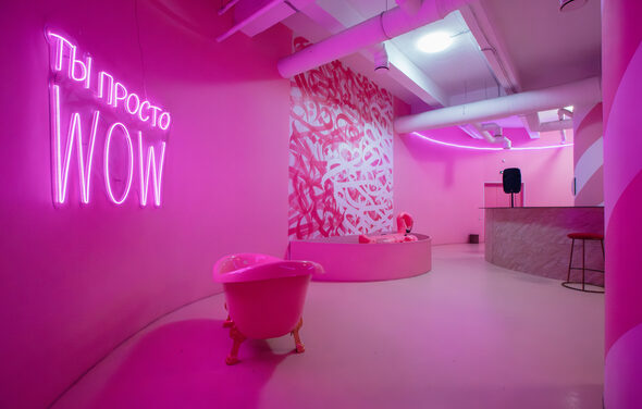 Фламинго. Розовый лофт-зал для мероприятий