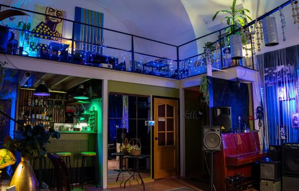 Mouse fuss. Лофт арт-хаус со сценой и террасой 