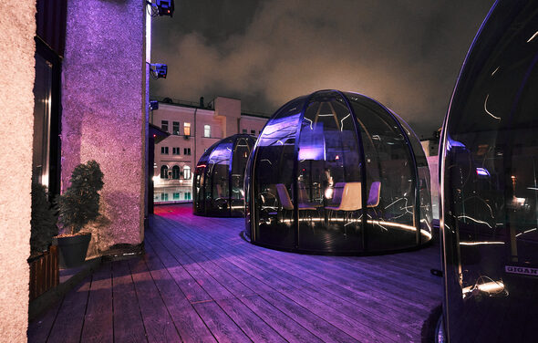 Гримёрка. Купол на крыше