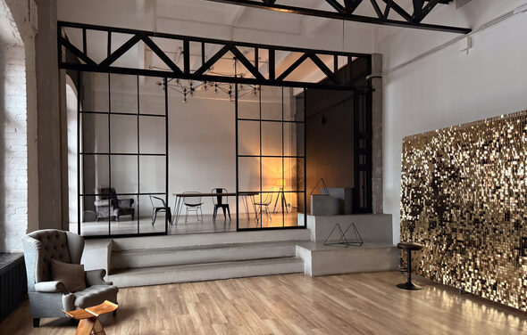 Modern room in a loft style