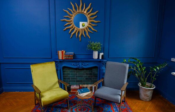 Citrus Hall. Lime кабинет в особняке