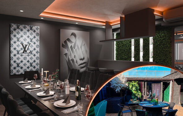 ИглуЛофт. Панорама. Чёрный лофт-зал