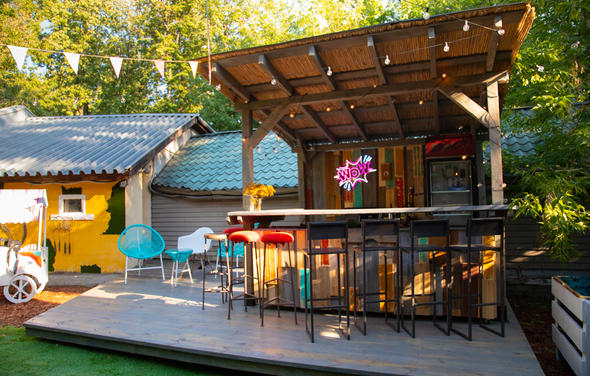 Лофт с территорией под открытым небом