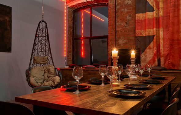 Duplex loft with kitchen