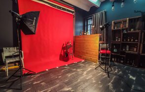 GREENWICH Зал с барной фотозоной в стиле лофт