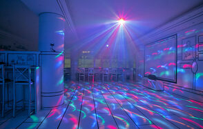 Лофт с черно-белом дизайном