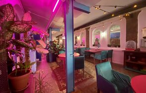 Индийский лофт-сад с тропическими растениями