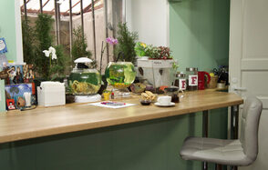 Лофт с пуфами на Спортивной