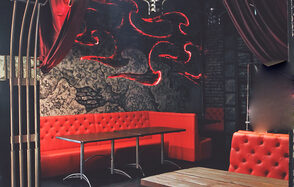 Брутальный лофт с барной стойкой