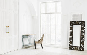 The Museum Studio Белый классический лофт с камином