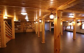 Двухэтажный деревянный лофт