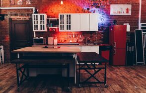 Уютный лофт с внутренним двориком