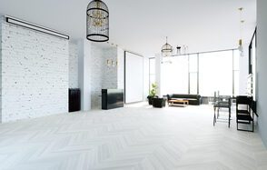 Apriori Photo Белый лофт с панорамными окнами