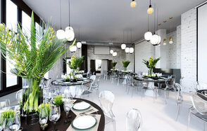 Apriori Photo Белый лофт с панорамными окнами