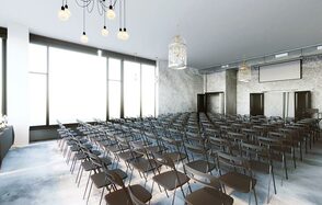 Apriori Photo Белый лофт с панорамными окнами