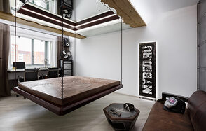 Пространство в индустриальном стиле для вечеринок