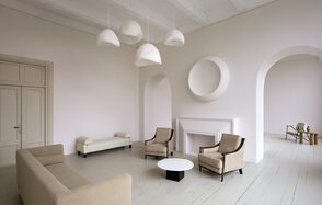 Modern loft with panoramic windows