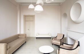 Modern loft with panoramic windows