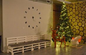 Дизайнерский лофт с кухней