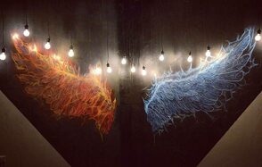 Дизайнерский лофт с кухней