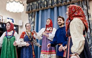 Стилизованная гостиная в центре города