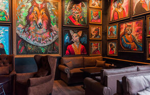 Кальянная Барвиха Lounge Живописный лофт с мягкими диванами