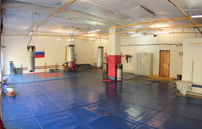 Sports hall with large windows