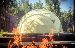 Шатер с видом на каньон