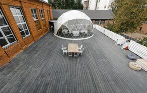 Roof with a hipped roof