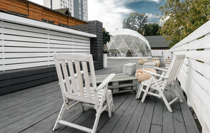 Roof with a hipped roof
