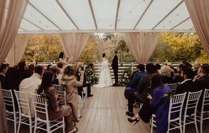 Open veranda in the park