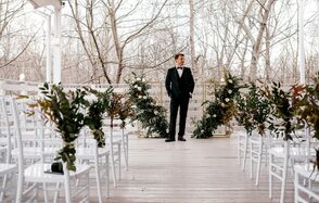 Open veranda in the park
