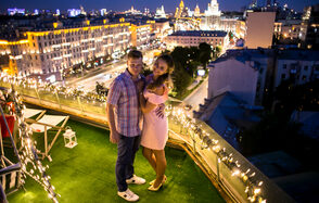 Крыша с видами на достопримечательности