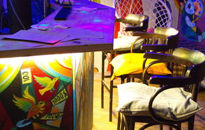 Лофт с дизайнерскими стенами