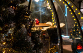 Igloobar. Иглу на крыше в центре