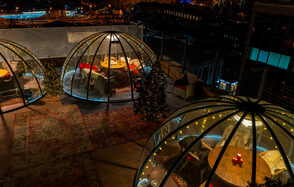 Igloobar. Иглу на крыше