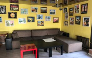 Art -studio Яркий лофт с выходом на крышу