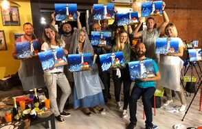 Art -studio Яркий лофт с выходом на крышу