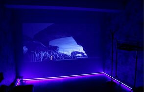 Room with soft sofas