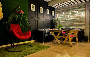 Loft with panoramic windows