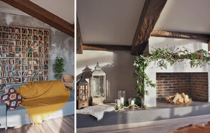 Зал Альпы Интерьерный зал в стиле шале