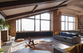 Зал Альпы Интерьерный зал в стиле шале