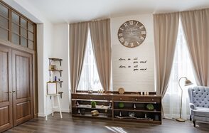 LOFT BANKET. Стилизованный лофт в светло-бежевых тонах