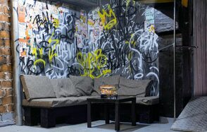 Лофт с атмосферой андеграунда