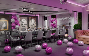 ИглуЛофт. Майами. Яркий лофт-зал с окнами на веранду 