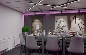 ИглуЛофт. Майами. Яркий лофт-зал с окнами на веранду 