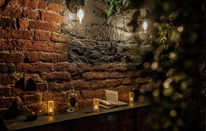 Небольшая лофт-комната с растением 